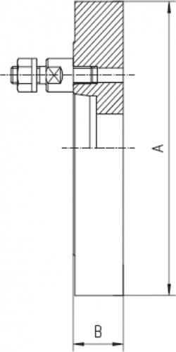 Planzeichnung Flansch DIN 55027 plan