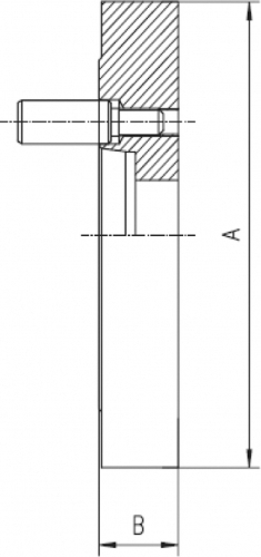Planzeichnung Flansch DIN 55029 plan